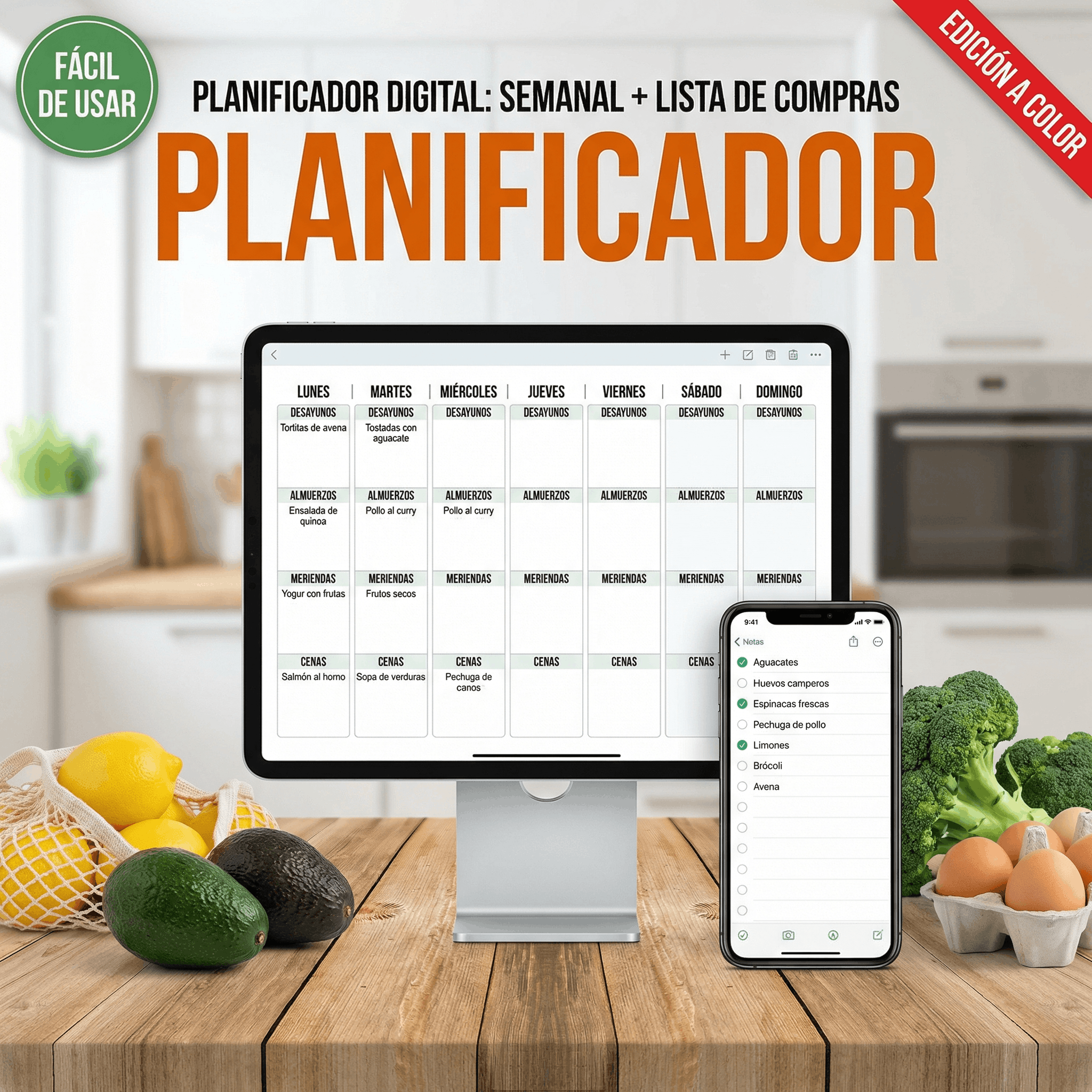 Planificador Semanal + Lista de Compras